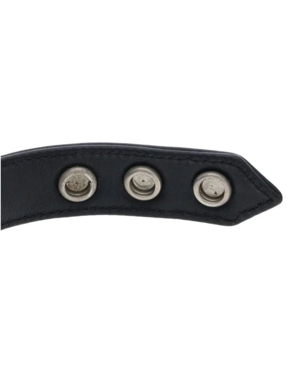 ★SOLD★ Chrome Hearts Star 3 Buttons 2 Snaps Leather Bracelet - Picture 4 of 5